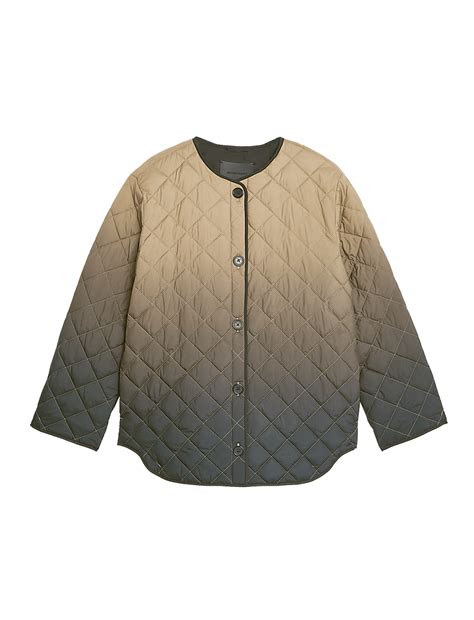 Buy Ombre Quilted Collarless Jacket at Marks & Spencer