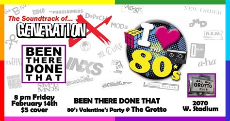 Been There Done That - 80s Valentines Day Party @ the Grotto, Zal Gaz ...