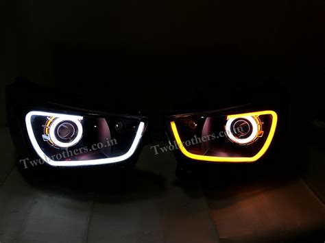 New Alto K10 Projector Headlights with Audi DRL V2 - Car Projector DRL ...