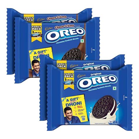 Cadbury Oreo Vanilla Flavour Crème Sandwich Biscuit, 288.75 g (Pack of ...