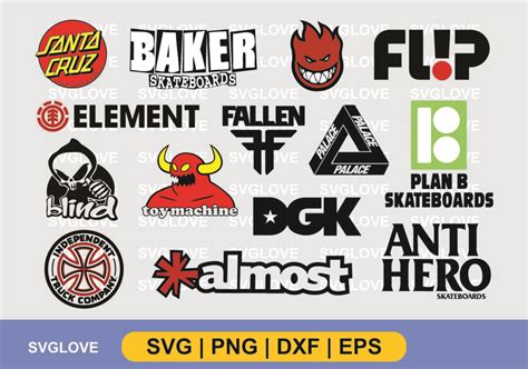 Skateboard Brand Logo SVG PNG DXF EPS - Gravectory
