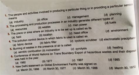 Please kindly Answer the following questions, I have EVS test tomorrow ...