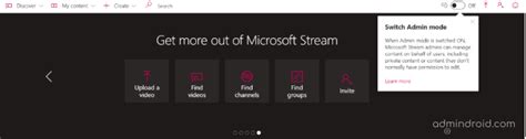 Image result for Microsoft Stream Admin Settings