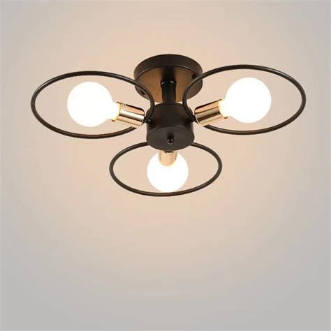 LIODOR 3-Light Postmodern Ring Jhumar Chandelier | Metal Ceiling ...