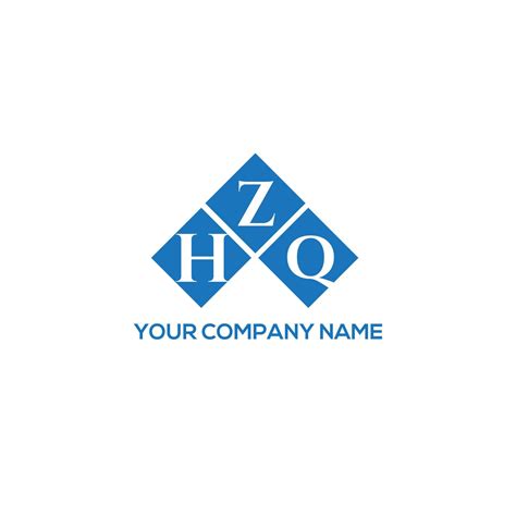 HZQ letter logo design on white background. HZQ creative initials letter logo concept. HZQ ...