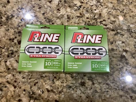 P-Line CXX X-Tra Strong Fishing Line Moss Green 10lb test line 300 Yds LOT OF 2 | eBay
