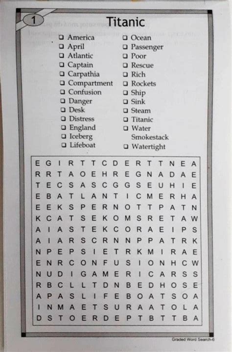 Graded Word Search Puzzle Book 6 – Books and You