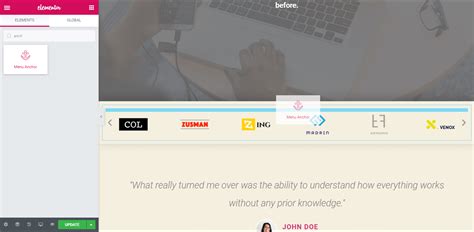 Image result for How to Put Secondary Menu Using Elementor