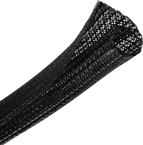 CrocSee 10ft - 1/2 inch Braided Cable Management Sleeve Cord Protector ...