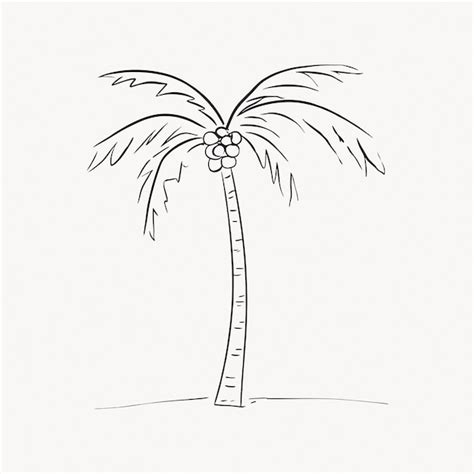 Image result for Simple Palm Tree Drawing