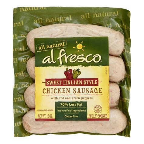 Al Fresco Chicken Sausage 4ct (contains pork) Sweet Italian Style