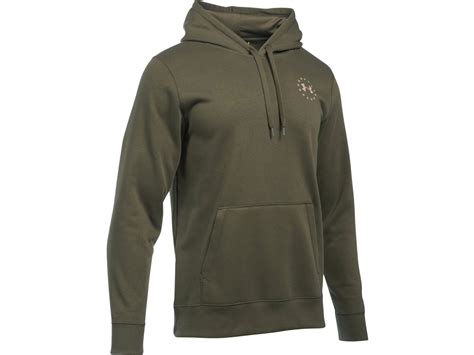 Under Armour Men's UA Freedom Flag BFL Rival Hoodie Polyester Marine