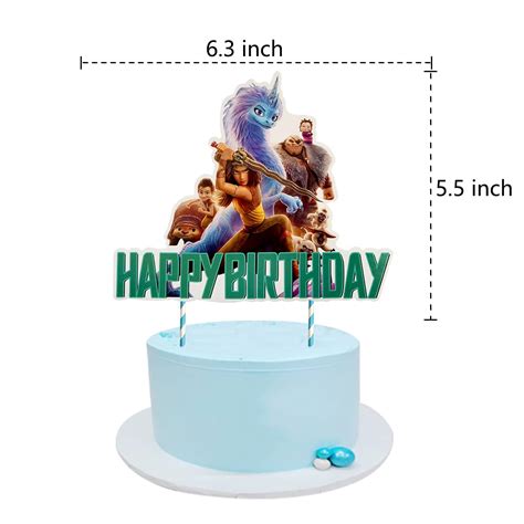 Buy Raya and The Last Dragon Birthday Party Supplies,Set Includes Happy ...