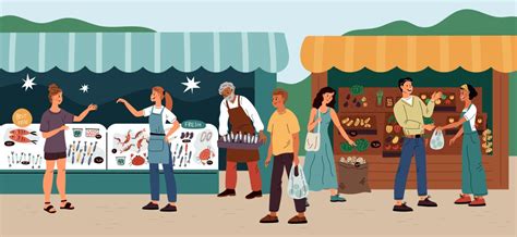 Street Market Cartoon 的图像结果