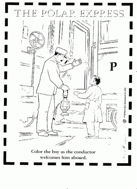 The Polar Express Coloring Page - Coloring Home