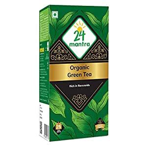 24 Mantra Organic Tulsi Green Tea - 25 Tea Bags | Pack of 1 | 100% ...
