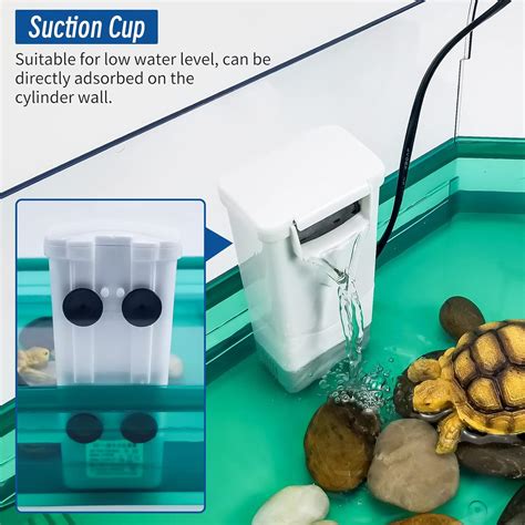 Buy BINANO Turtle Tank Filter Ultra-Low Water Filtration, 3 Layers of ...