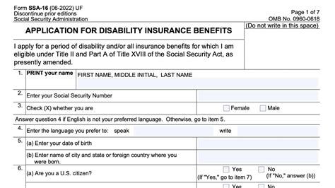 Form SSA 795 Instructions -Statement of Claimant or Other Person