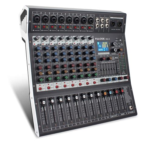 Buy FULODE 8-Channel Professional Audio Mixer Sound Board Console 99 ...