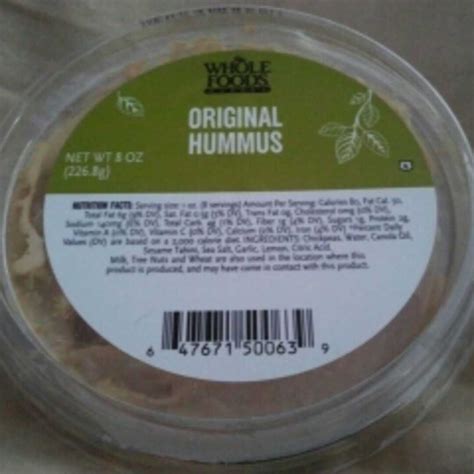 Hummus Nutrition Facts 1 4 Cup | Besto Blog