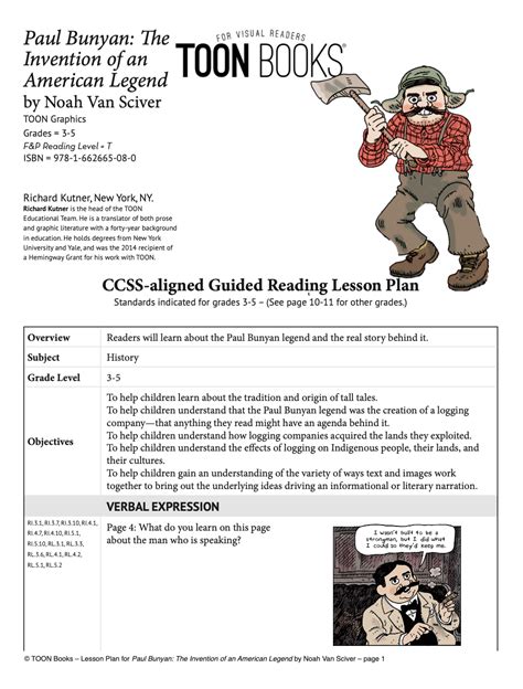 Paul Bunyan: The Invention of an American Legend - TOON Books