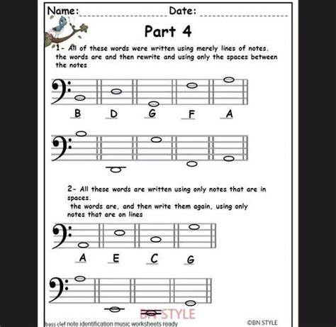 Image result for Note Reading Practice for Bass