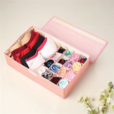 House of Quirk Innerwear Organizer 16+1 Compartment Non-Smell Non Woven ...