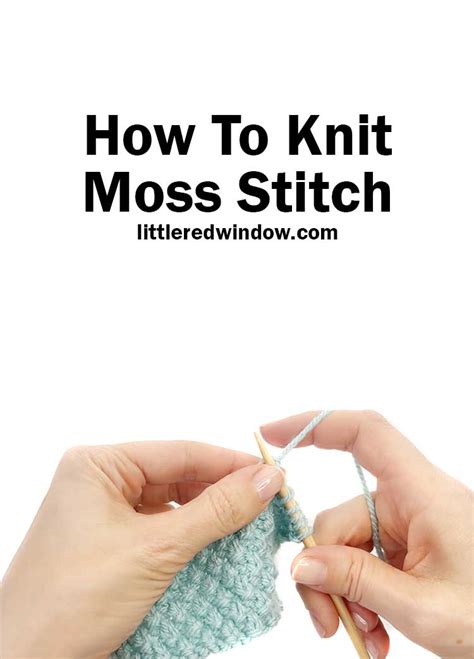 Moss Stitch Knitting Pattern 的图像结果