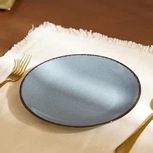 Buy PURE HOME + LIVING Blue Porcelain Dessert Plate Online at Low ...