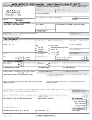 Fillable Online MWCC - WORKERS' COMPENSATION Fax Email Print - pdfFiller