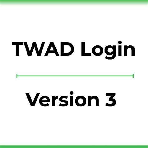 TWAD | Login Landing Page