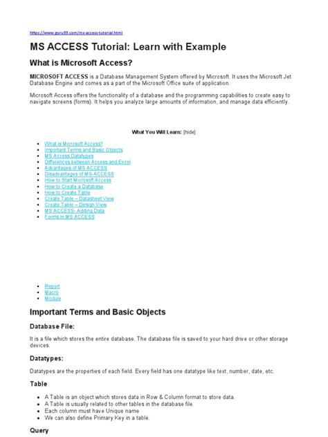 Access 365 Tutorials Free 的图像结果
