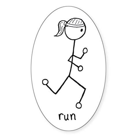 Woman Running Sticker 的图像结果