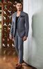 CUENCA-A GREY CHECKED SINGLE BREASTED SUIT WITH TWO BUTTONS – The Black ...