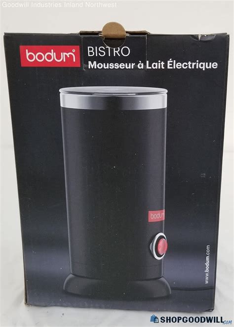 NIB Bodum Bistro Electric Milk Frother Black - shopgoodwill.com