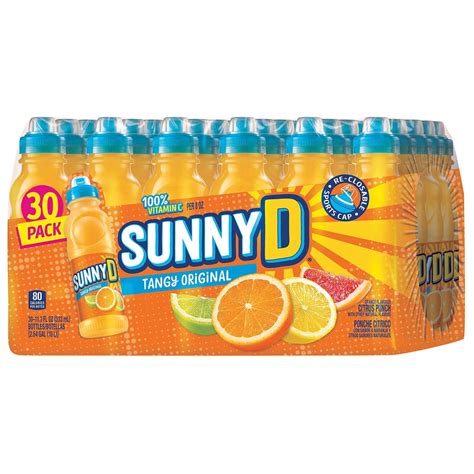 Sunny D, Tangy Original, 11.3 fl oz, 30-count - Walmart.com - Walmart.com