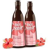 Buy Nat Habit Hibiscus Navdha Shampoo for Hair Growth, Fermented Soy ...