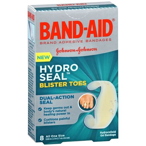 Band-Aid Hydro Seal Blister Toes Hydrocolloid Gel Bandages - 8 EA ...