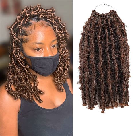Buy Croliya 10 inch Butterfly Locs Crochet Hair Short Butterfly Locs ...