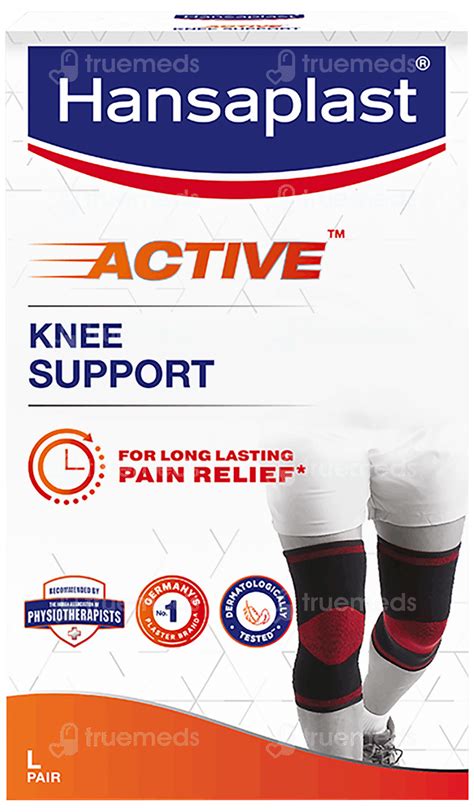 Hansaplast Active Knee Support L Pair 1 - Uses, Side Effects, Dosage ...