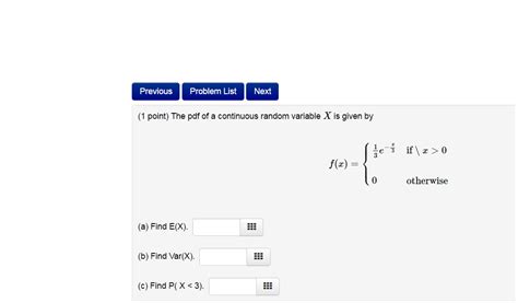 Image result for Continuous Random Variable PDF