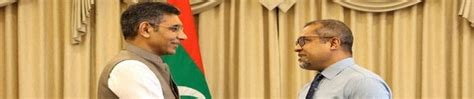 Maldivian Minister of Foreign Affairs Meets Indian Envoy, Reflect On ...