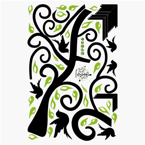 Buy Corsica Nova Multicolour Floral Tree Wall Decal - 60 x 90 cm from ...