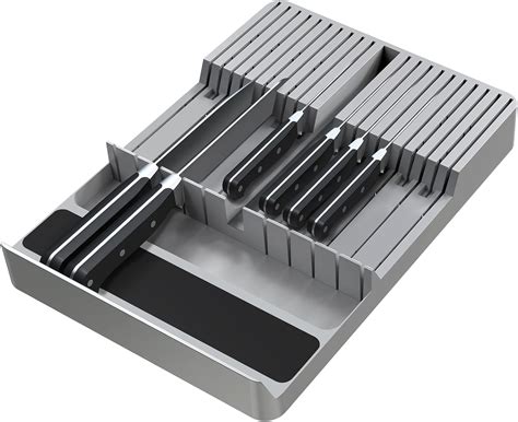 Amazon.com: NIUXX Knife Drawer Organizer, Large Capacity In-Drawer ...