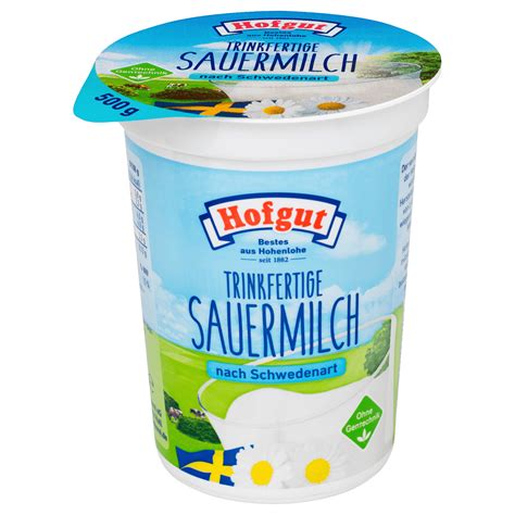 Hofgut Trinkfertige Sauermilch 3,8% 0,5l bei REWE online bestellen!