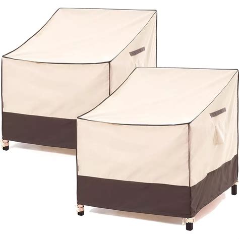 F&J Outdoors Premium Waterproof Outdoor Patio Chair Covers - 2 Packs ...