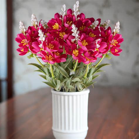 Artificial Flower Bouquet | Lifelike Faux Floral Arrangement ...