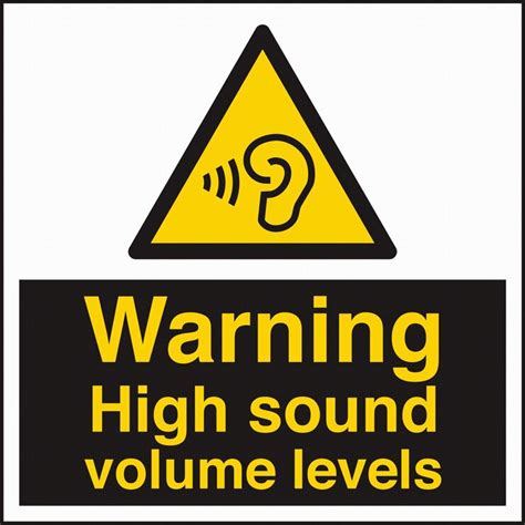 Warning high sound volume levels sign | Premium Vector