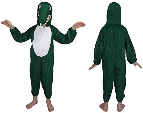 Buy Kaku Fancy Dresses Crocodile Water Animal Costume -Green, 5-6 Years ...