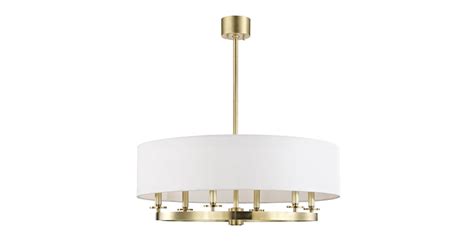 James Allan HVLCH85475AGBR Butte 6 Light 31" Wide Taper Candle Drum ...